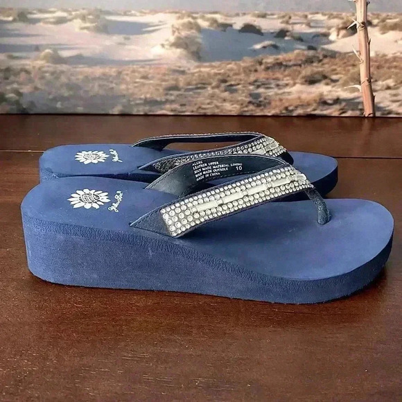 Yellow Box Platform Wedge Sandals - Picture 3 of 10